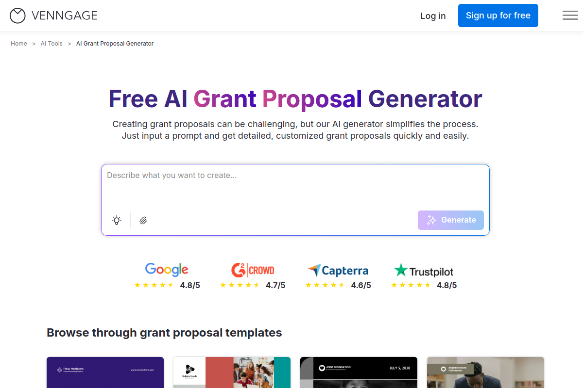 AI Grant Proposal Generator preview