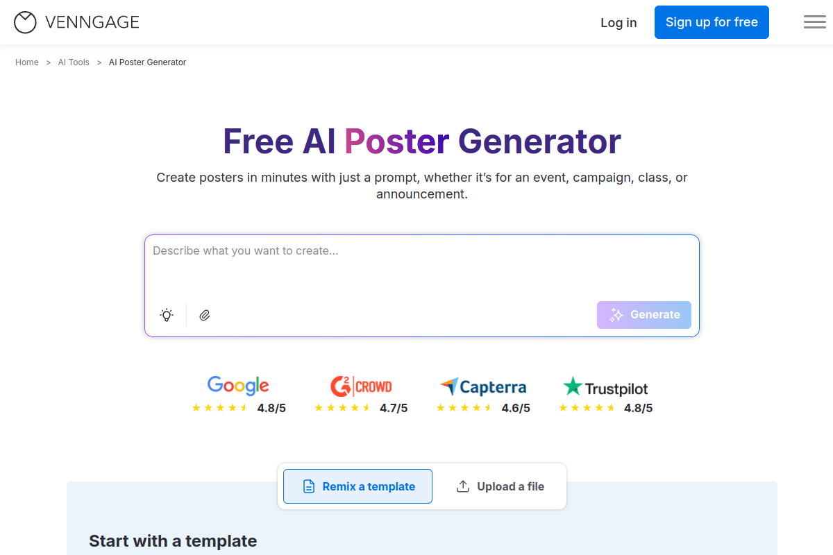 AI Poster Generator preview