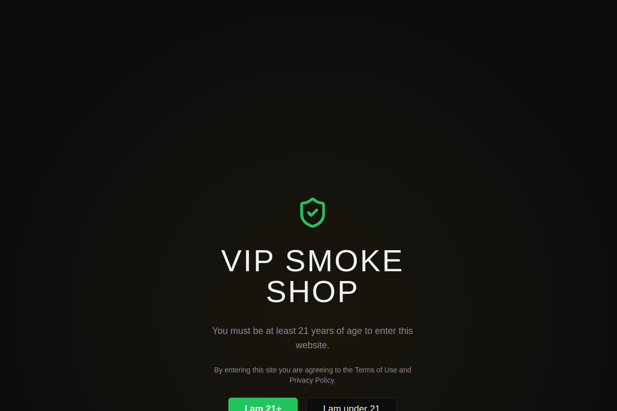 Retail (Vape & E-Cig) concept site preview
