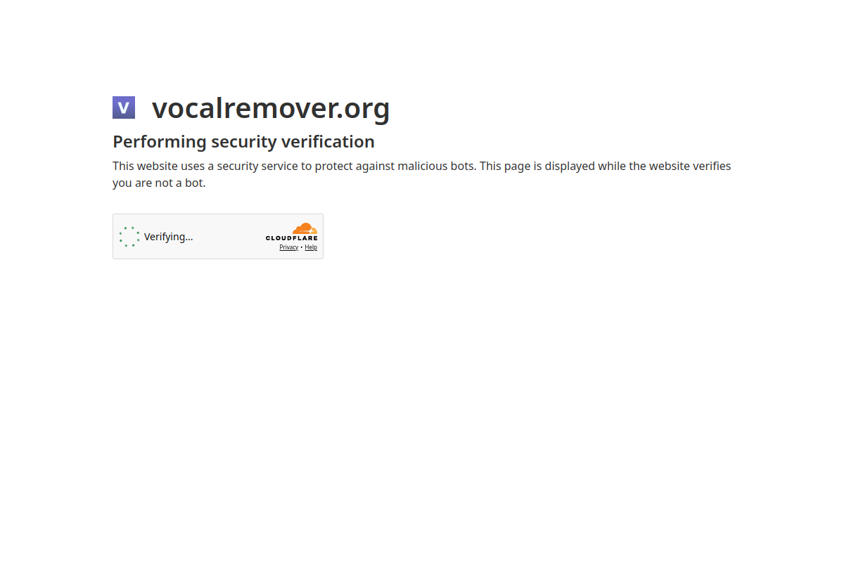 Vocal Remover and Isolation website screenshot 1