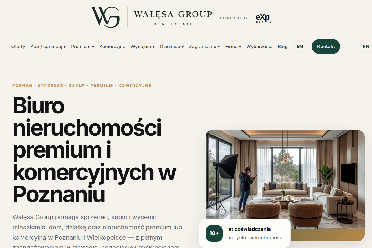 Wałęsa Group website screenshot