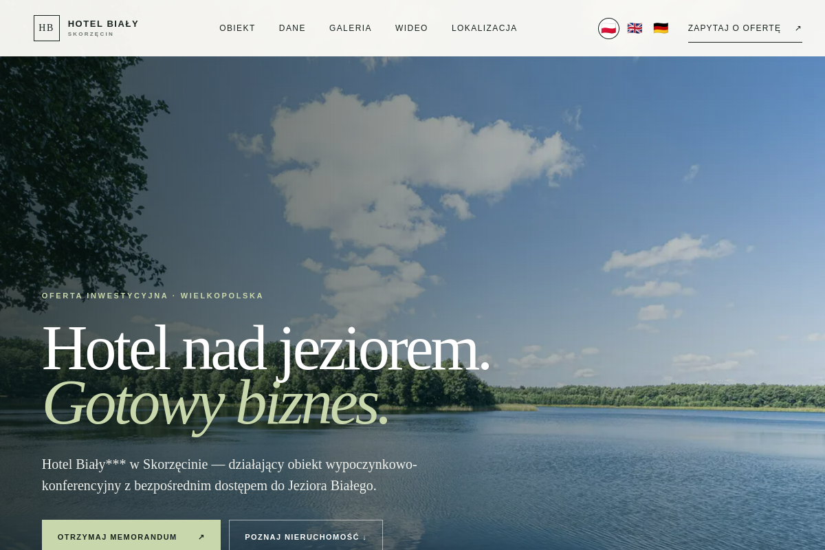 Hotel Biały website screenshot