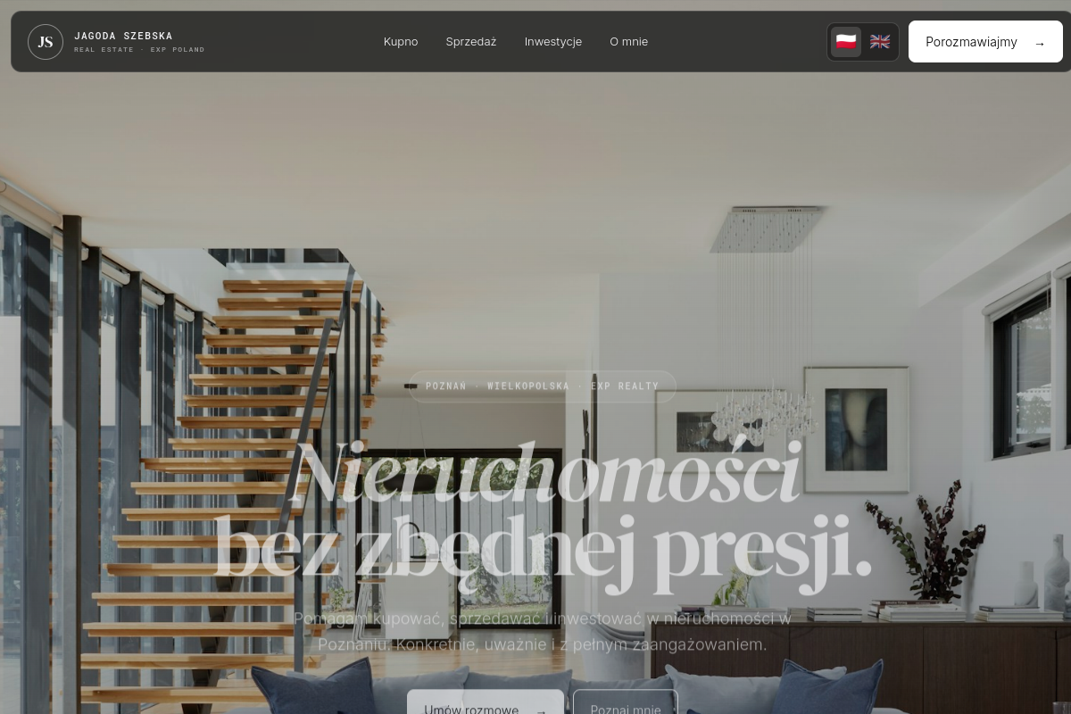 Jagoda Szebska website screenshot