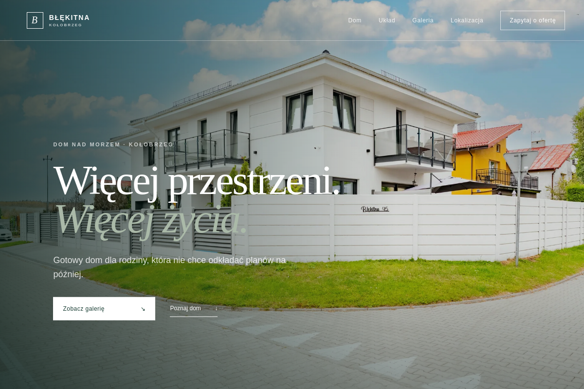 Kołobrzeg Residence website screenshot