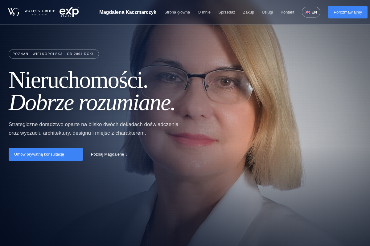Magdalena Kaczmarczyk website screenshot