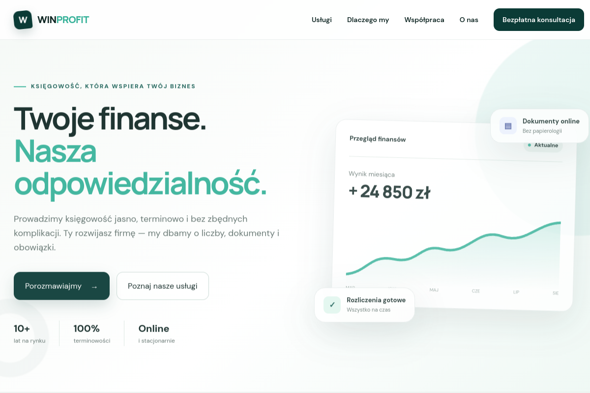 Winprofit website screenshot