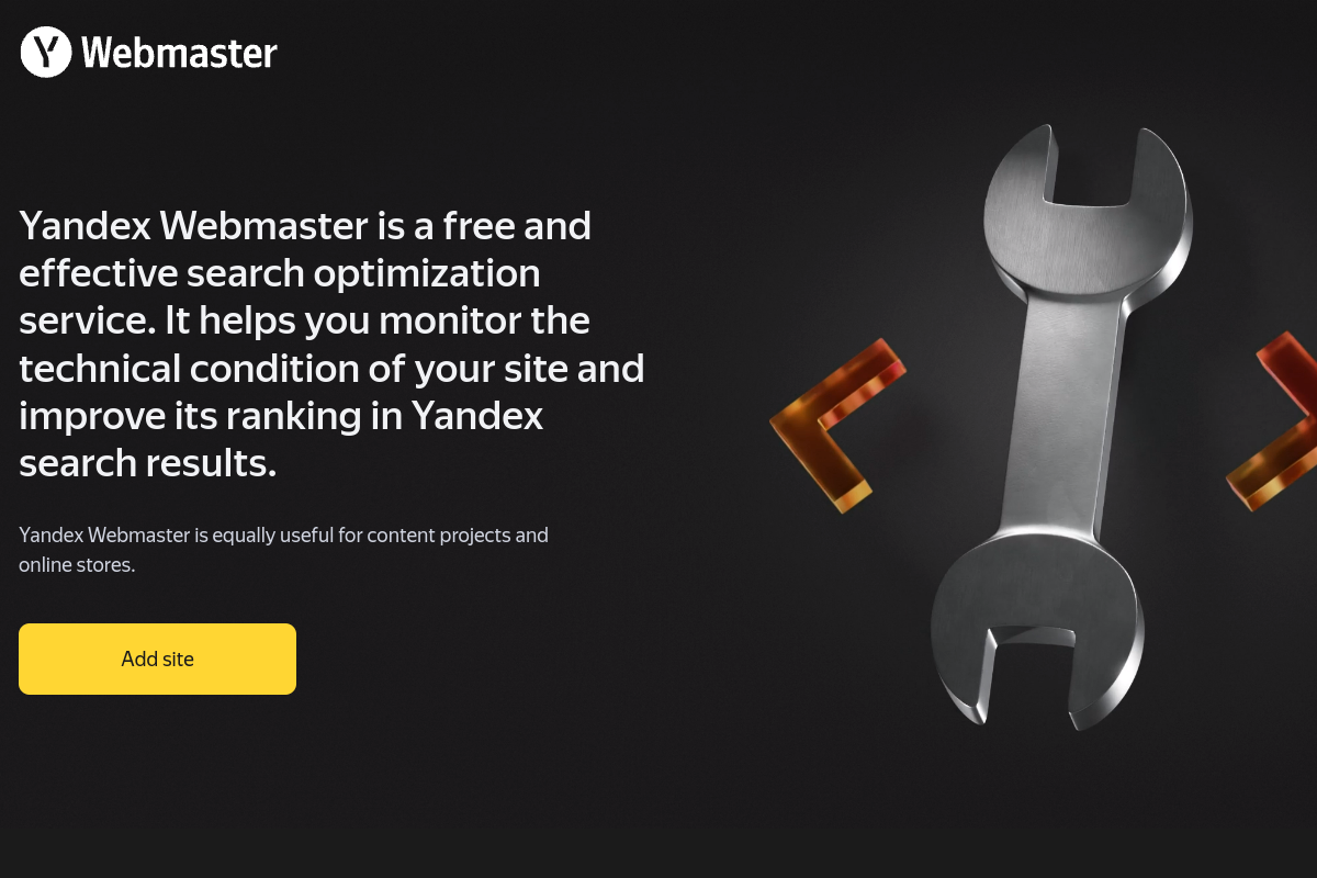 Yandex站长工具（Yandex Webmaster） 网站截图
