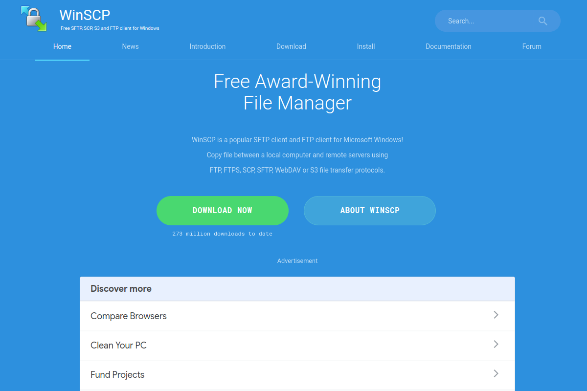 WinSCP preview