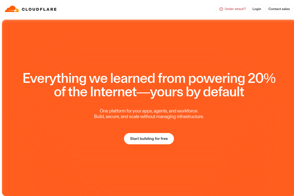 Cloudflare Workers screenshot