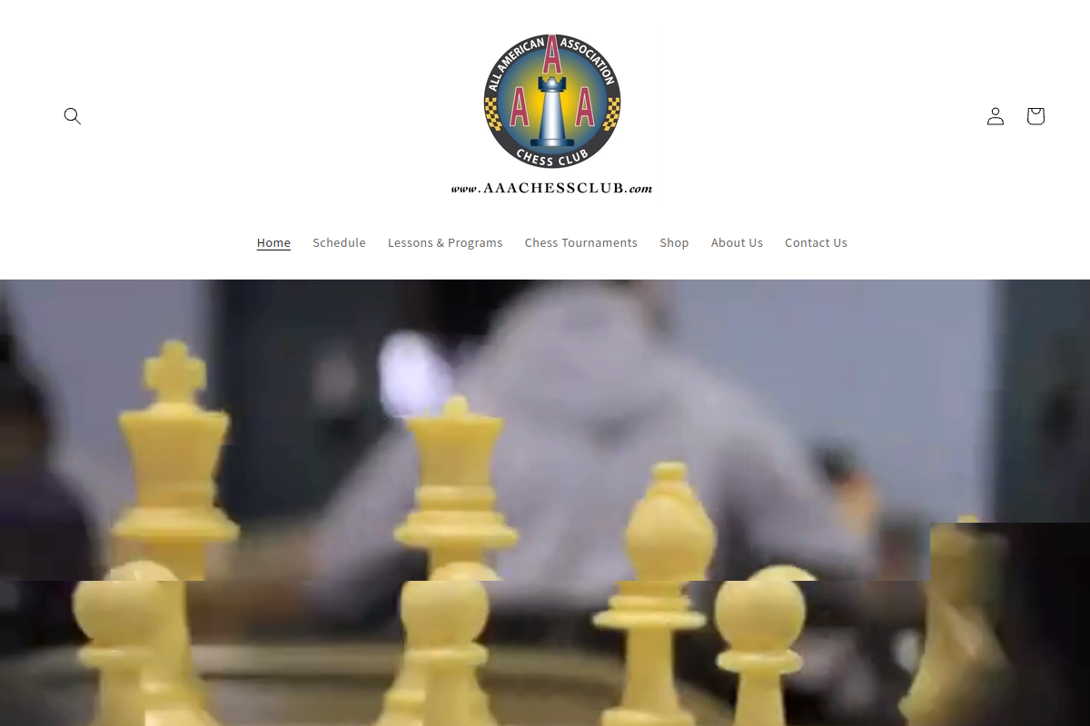 AAA Chess Club homepage preview