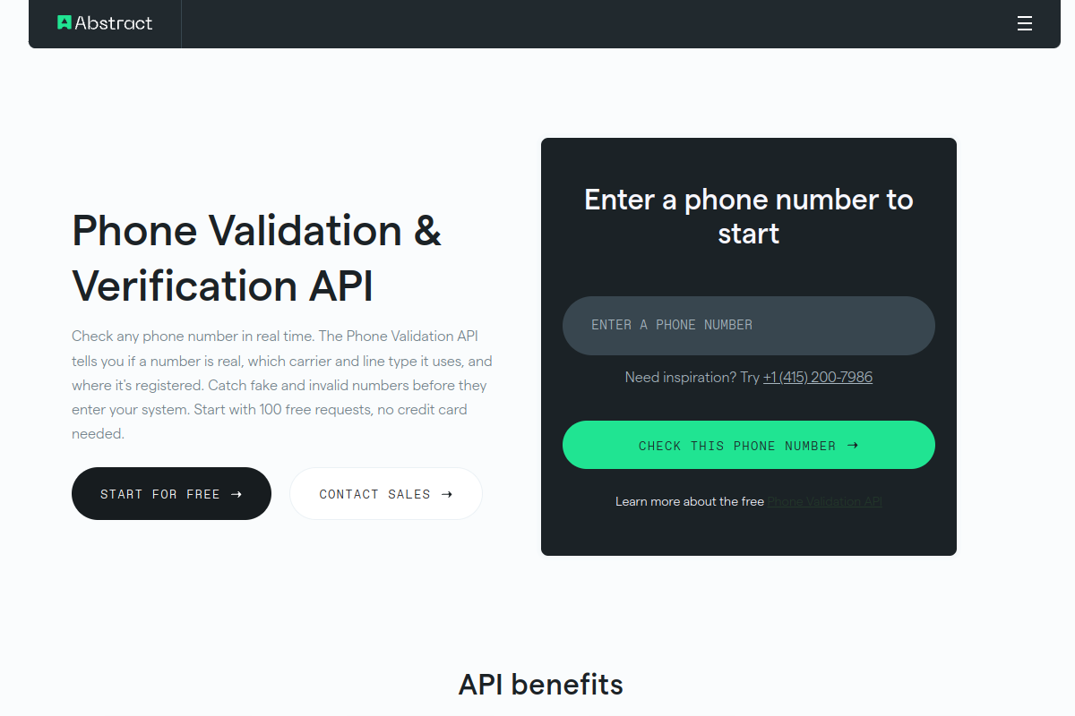 Phone Validation preview