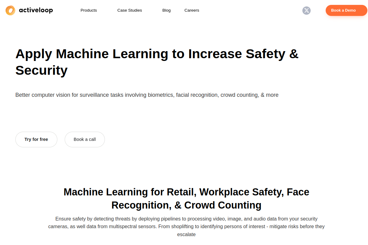 Screenshot of activeloop.ai