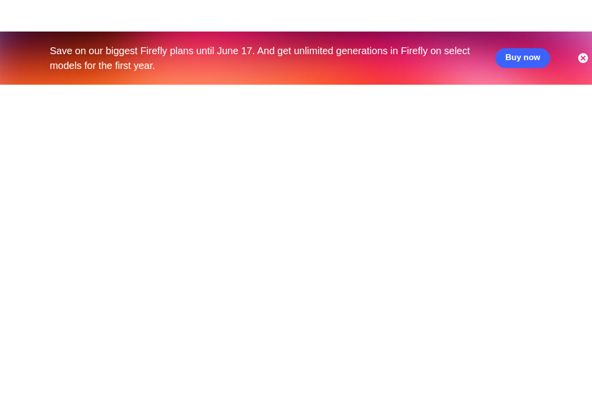 Adobe Firefly screenshot