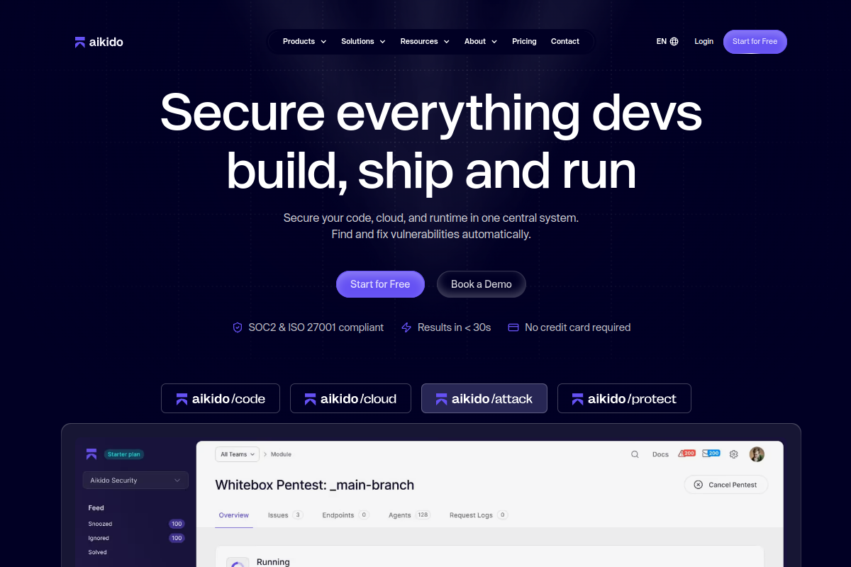 Aikido Security screenshot