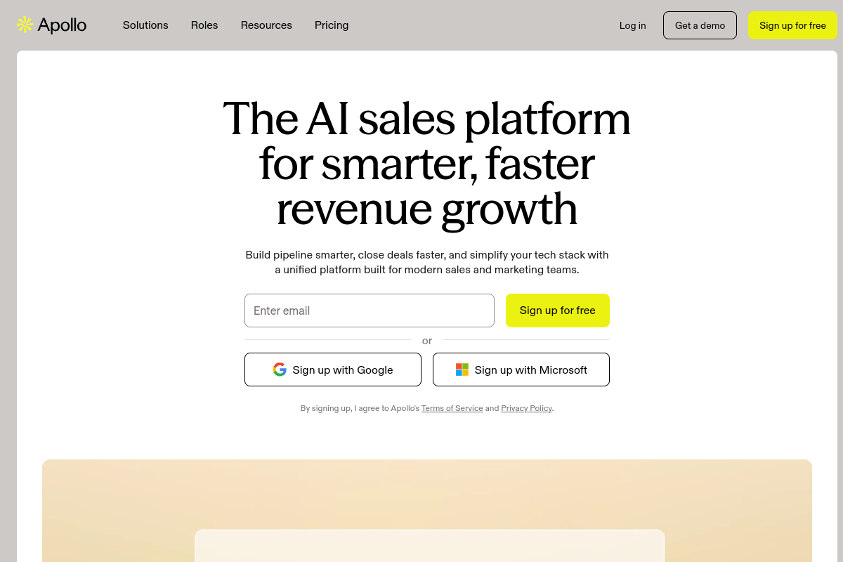 Apollo.io screenshot