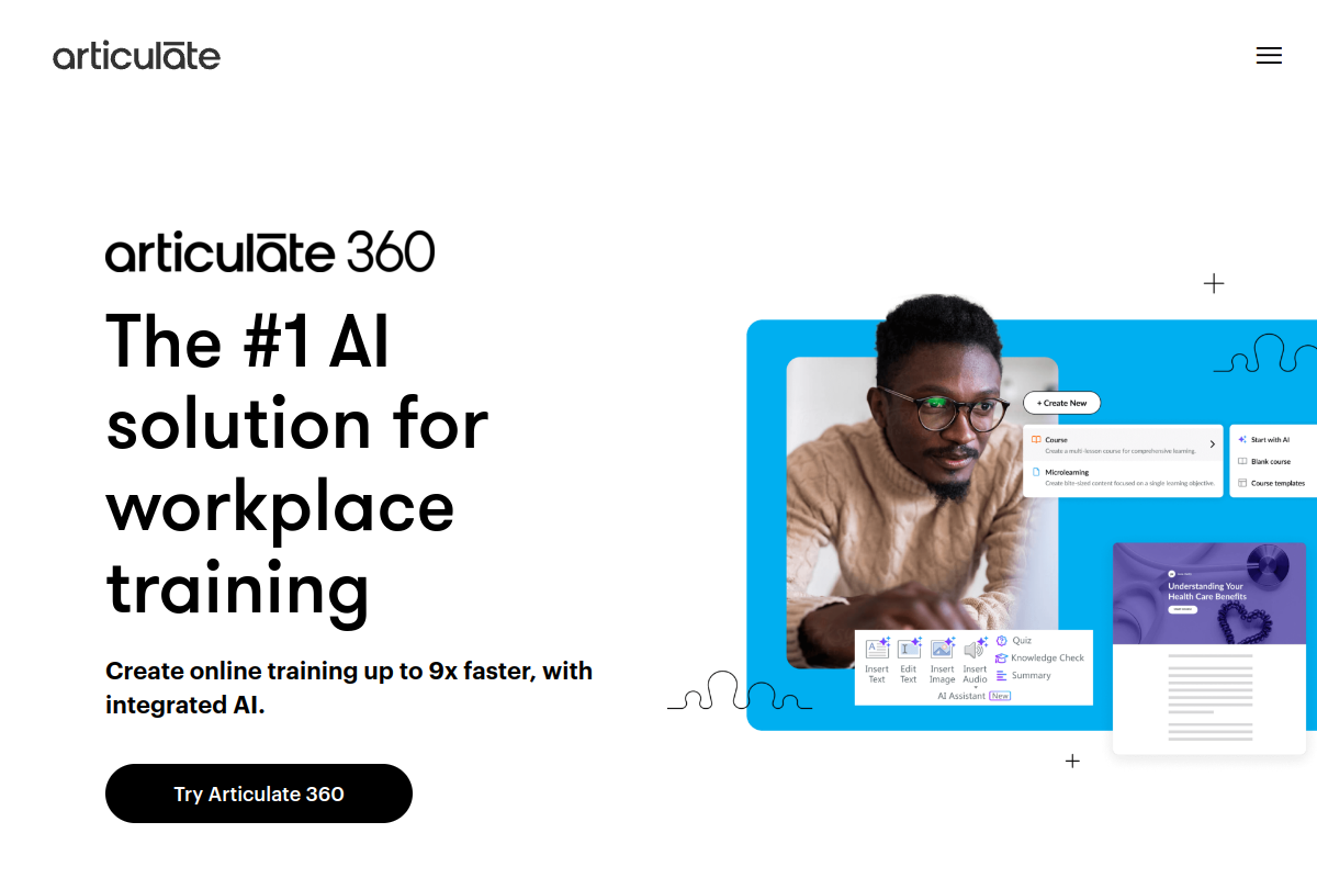 Articulate 360 screenshot