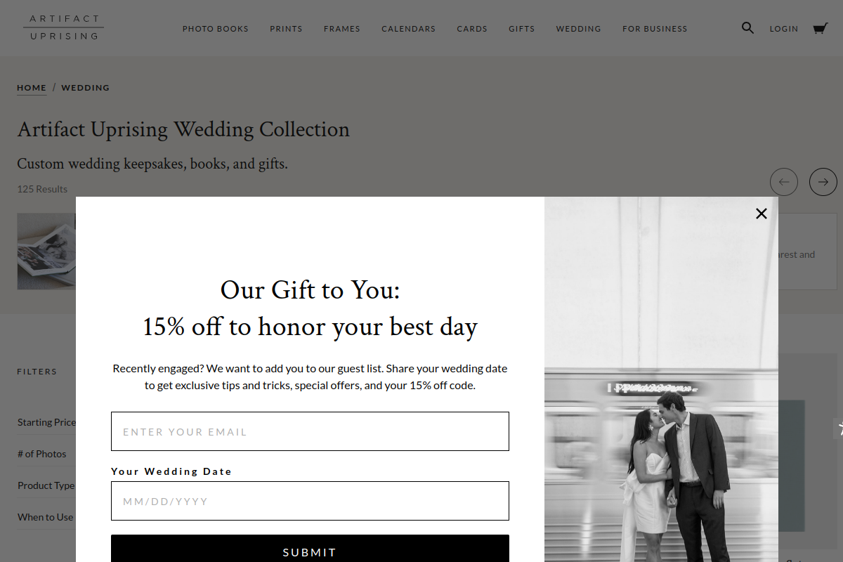 Artifact Uprising Wedding