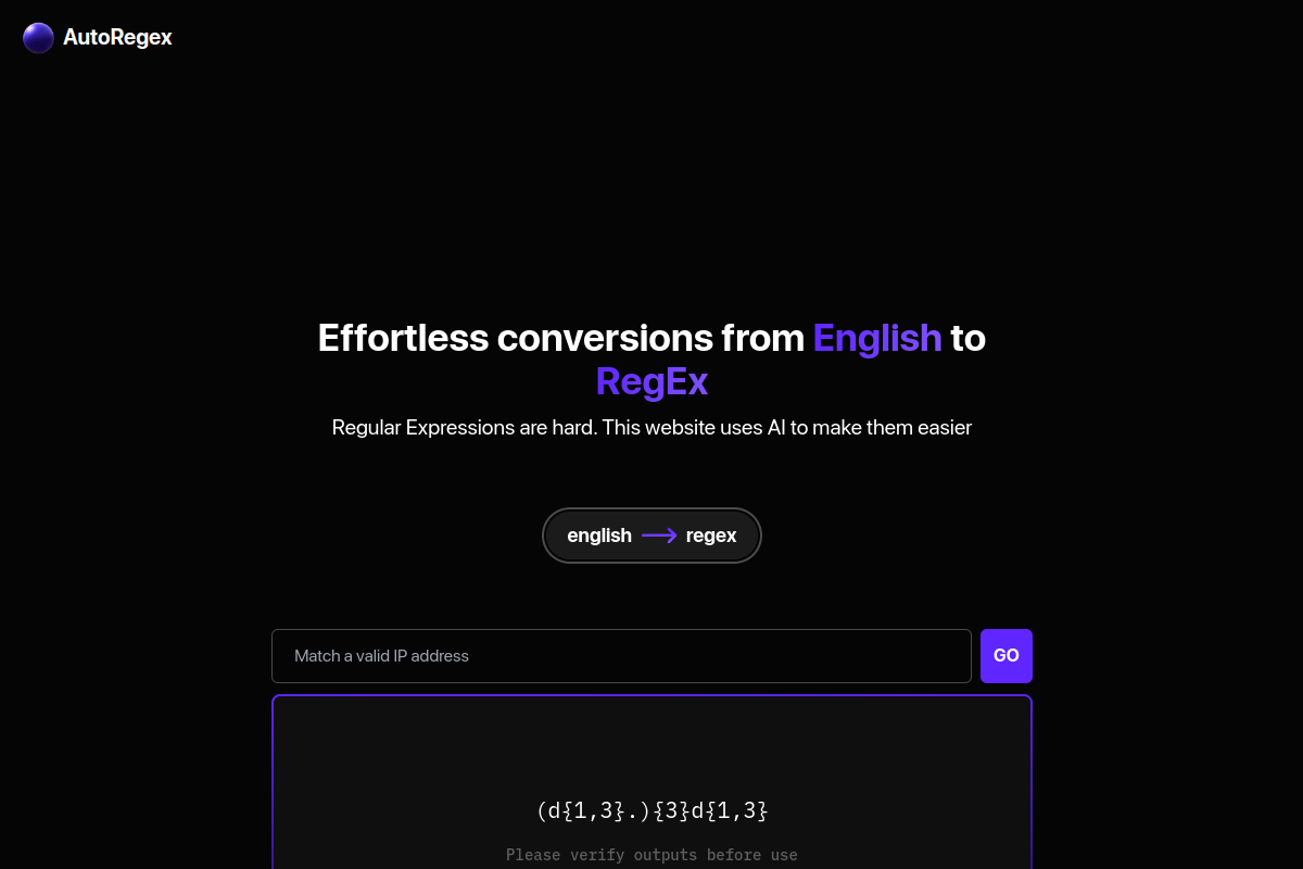 AutoRegEx preview