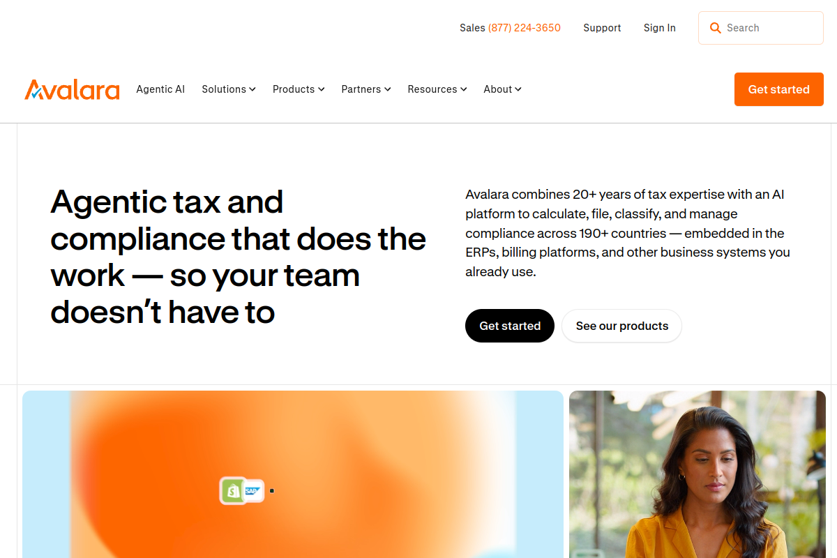 Avalara screenshot