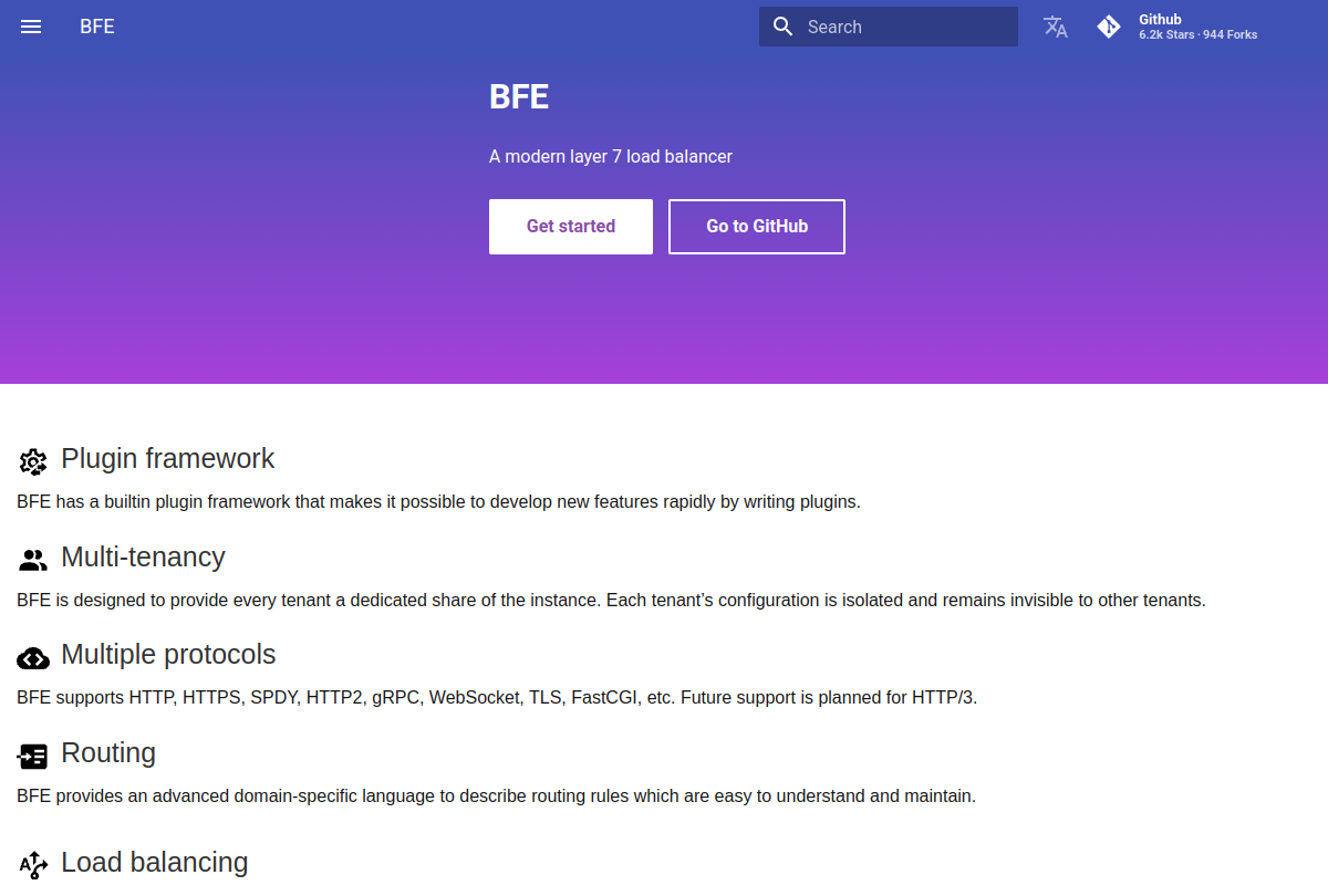 Screenshot of bfe-networks.net