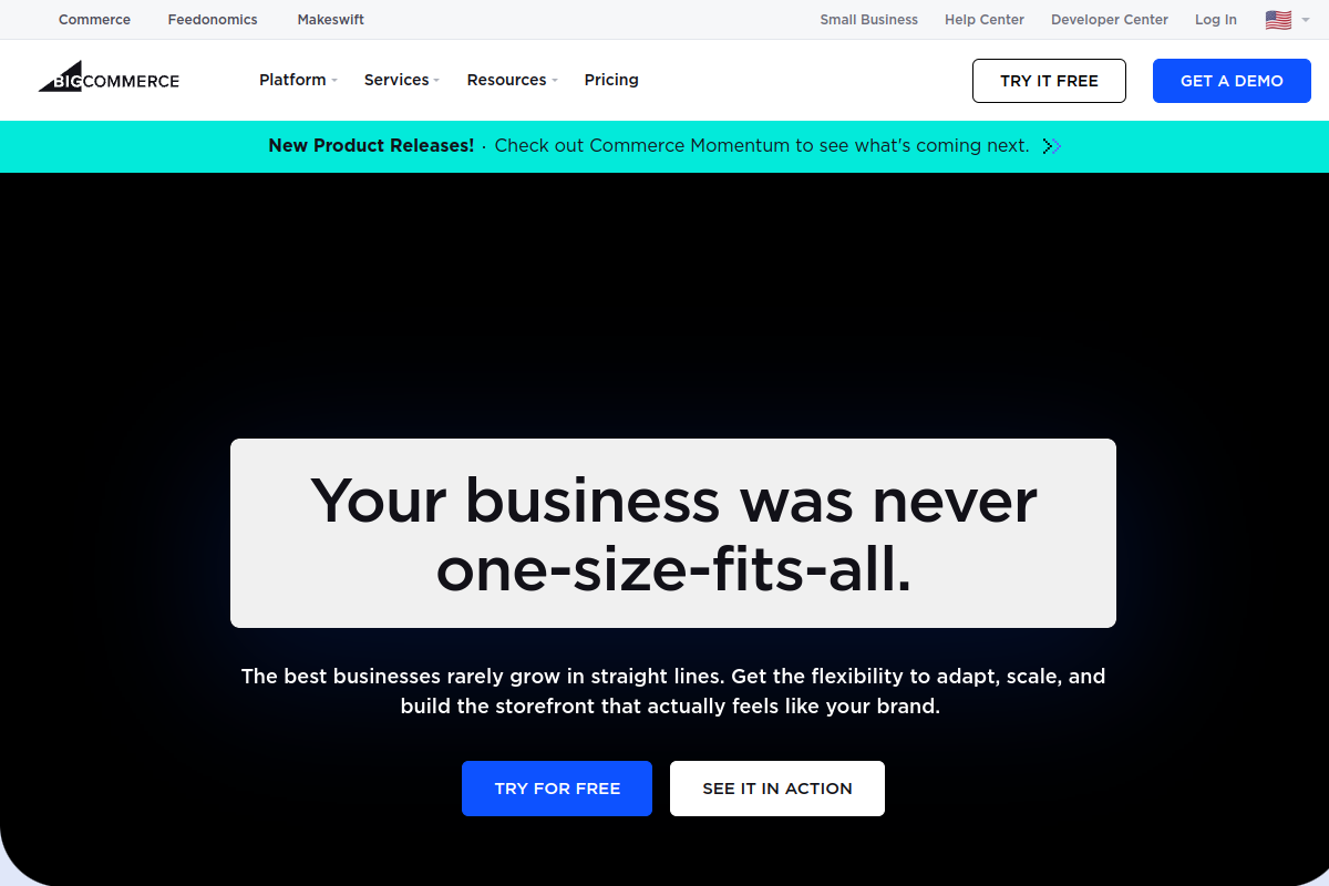 BigCommerce screenshot