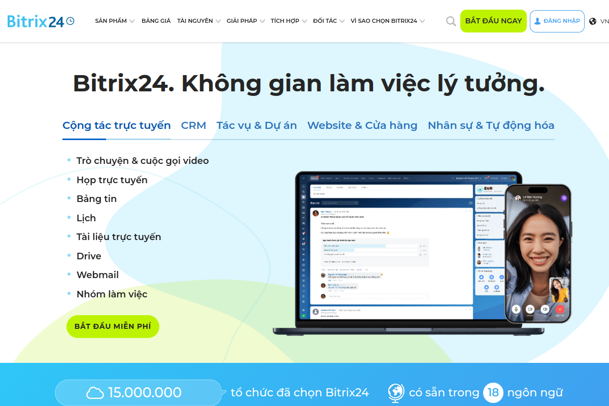 Screenshot of bitrix24.vn