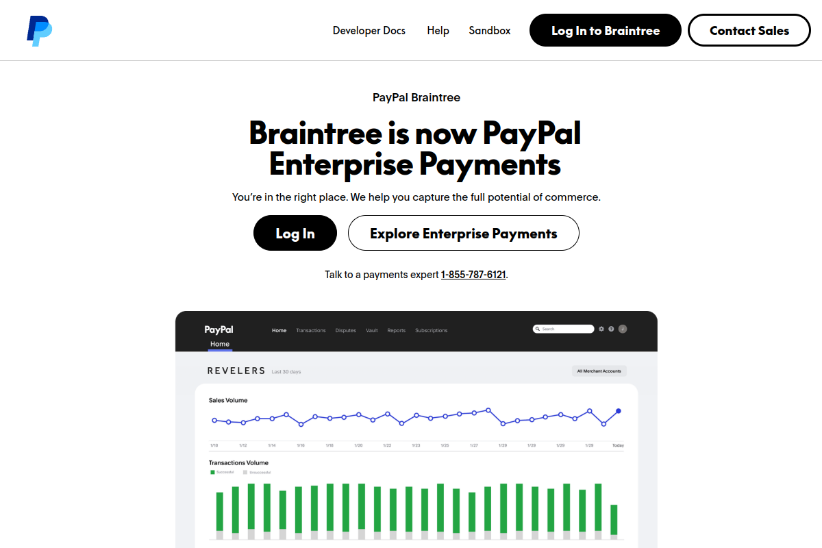 Braintree screenshot