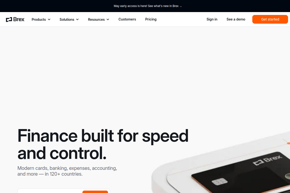 Brex screenshot