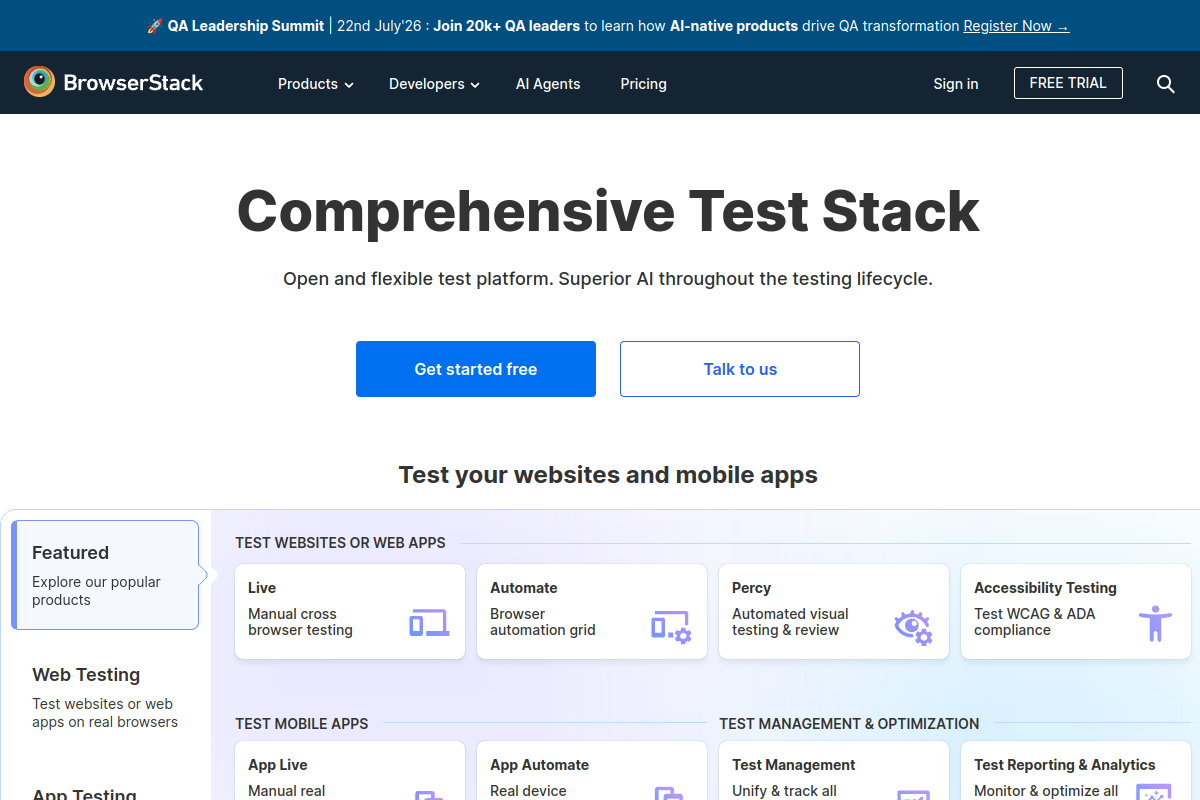 BrowserStack screenshot
