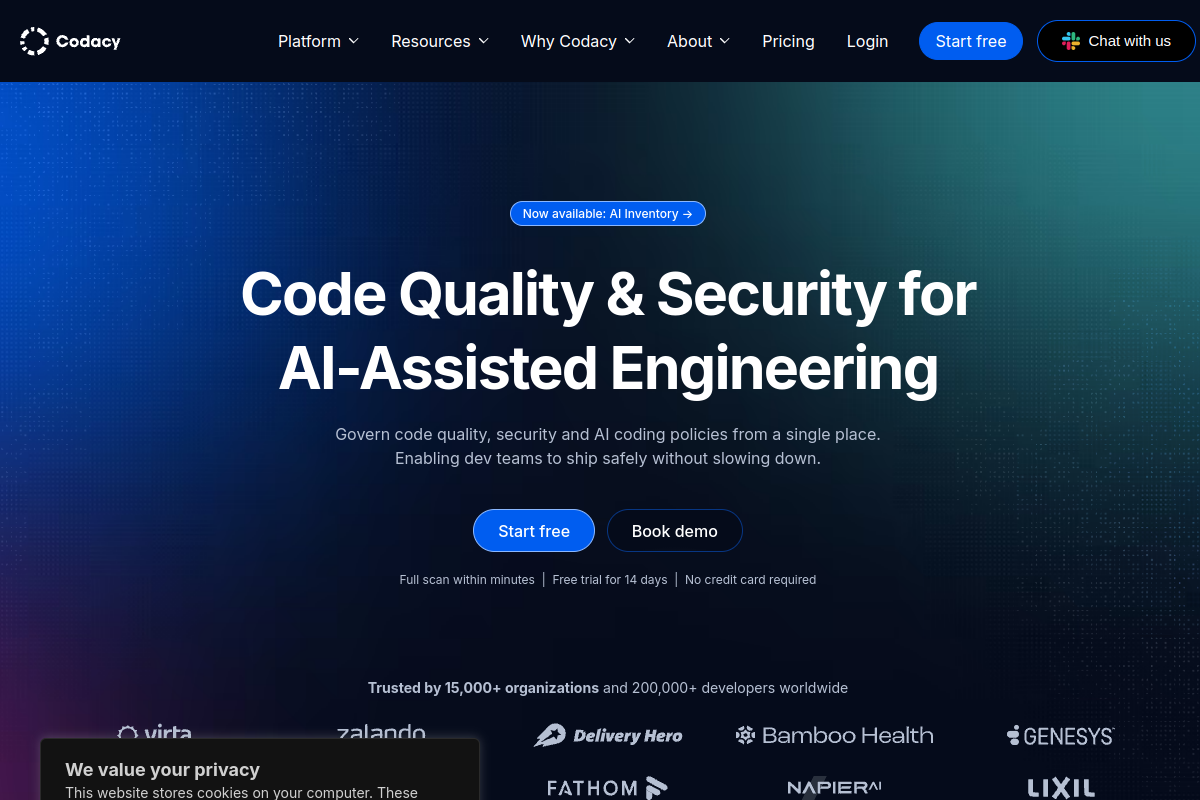 Codacy screenshot