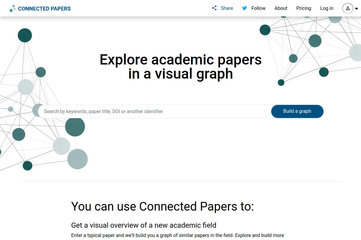 Connected Papers screenshot