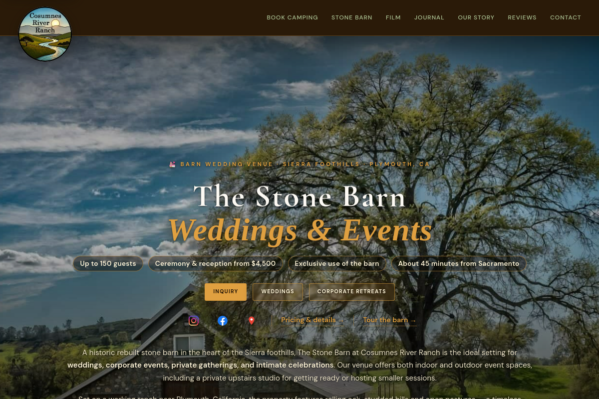 The Stone Barn Winery at Cosumnes River Ranch