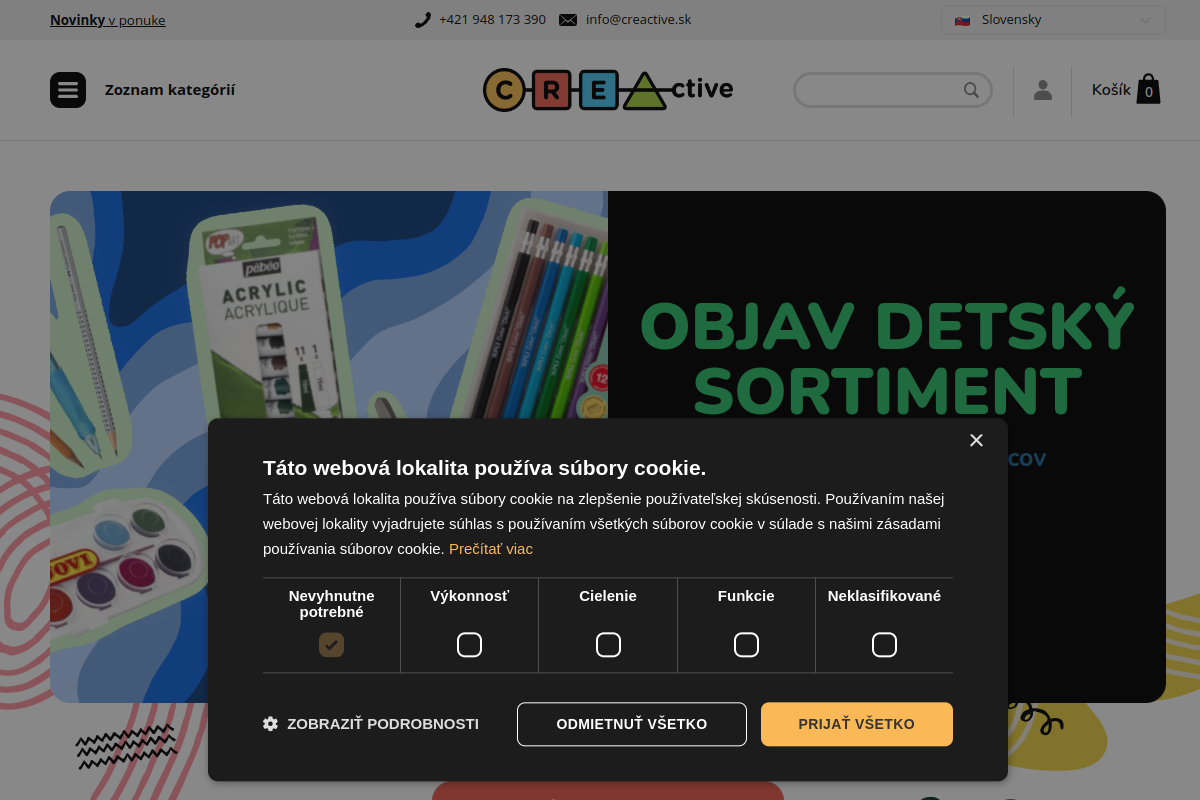 Náhľad e-shopu creActive
