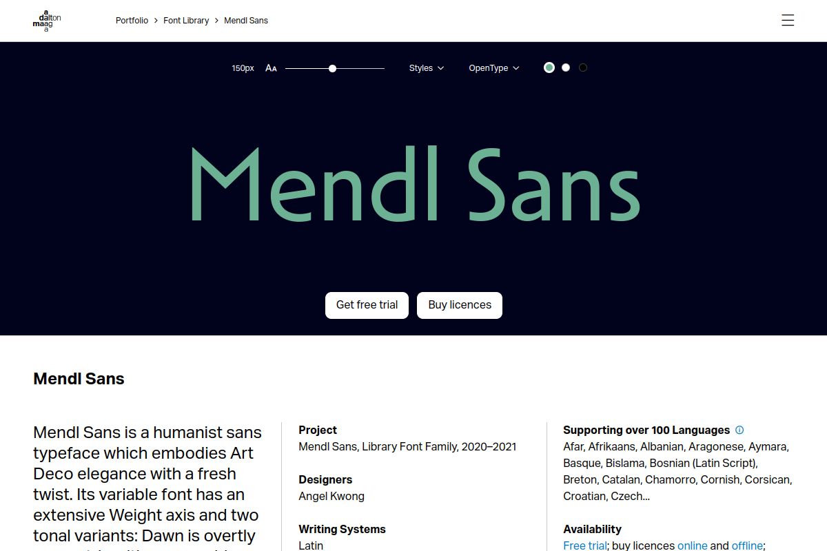 screenshot of Mendl