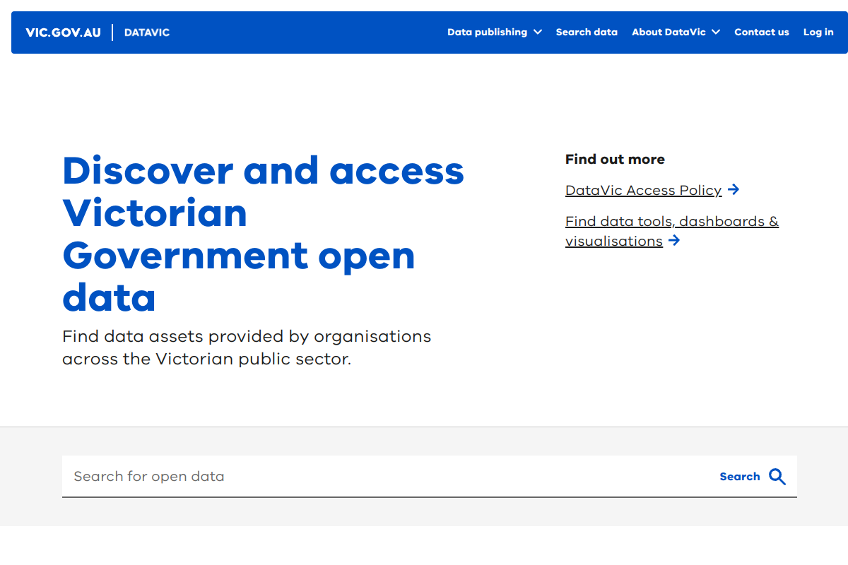 Open Government, Victoria State Government preview