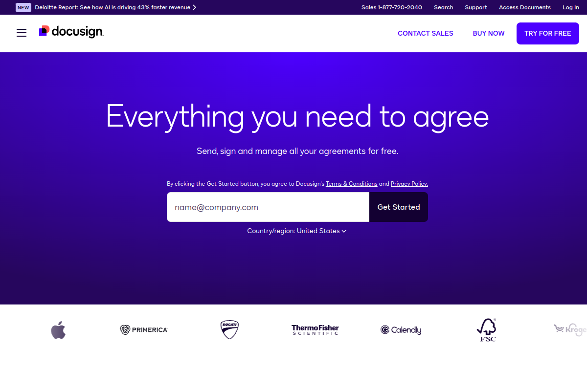DocuSign screenshot