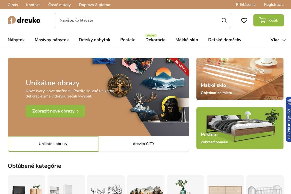 Náhľad e-shopu Drevko