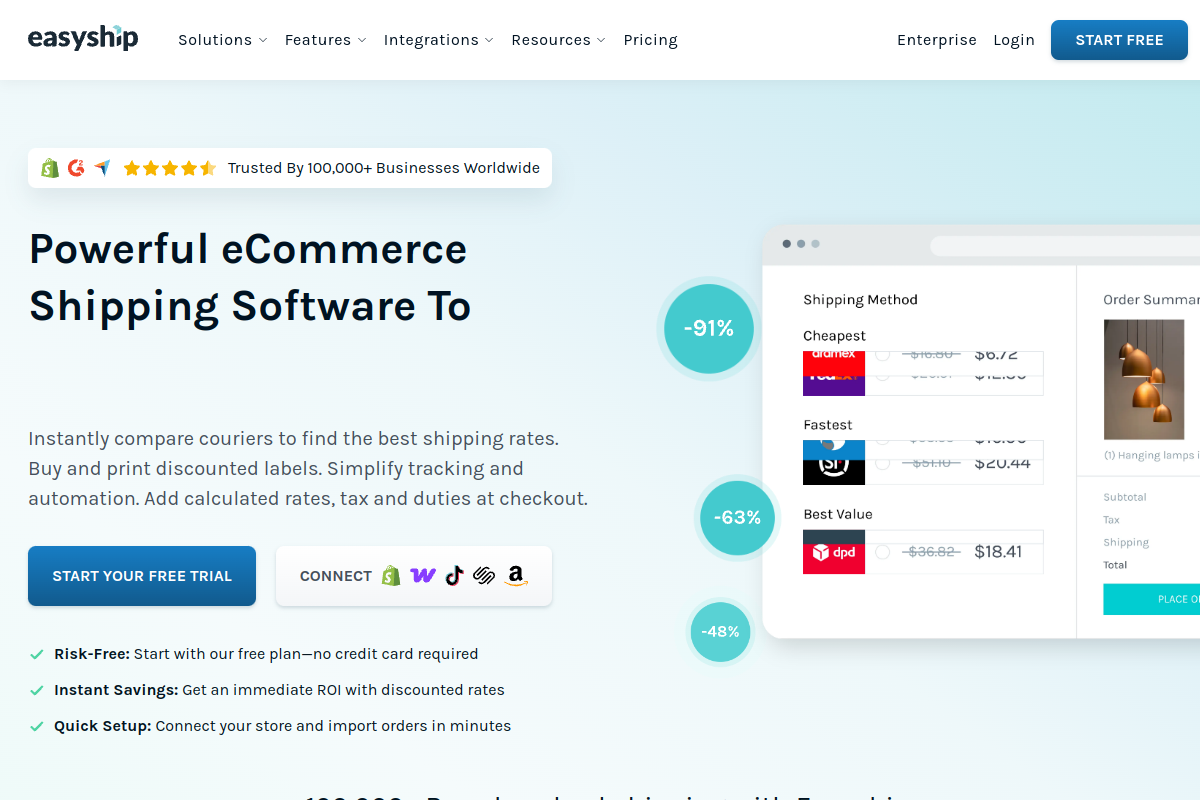 Easyship screenshot