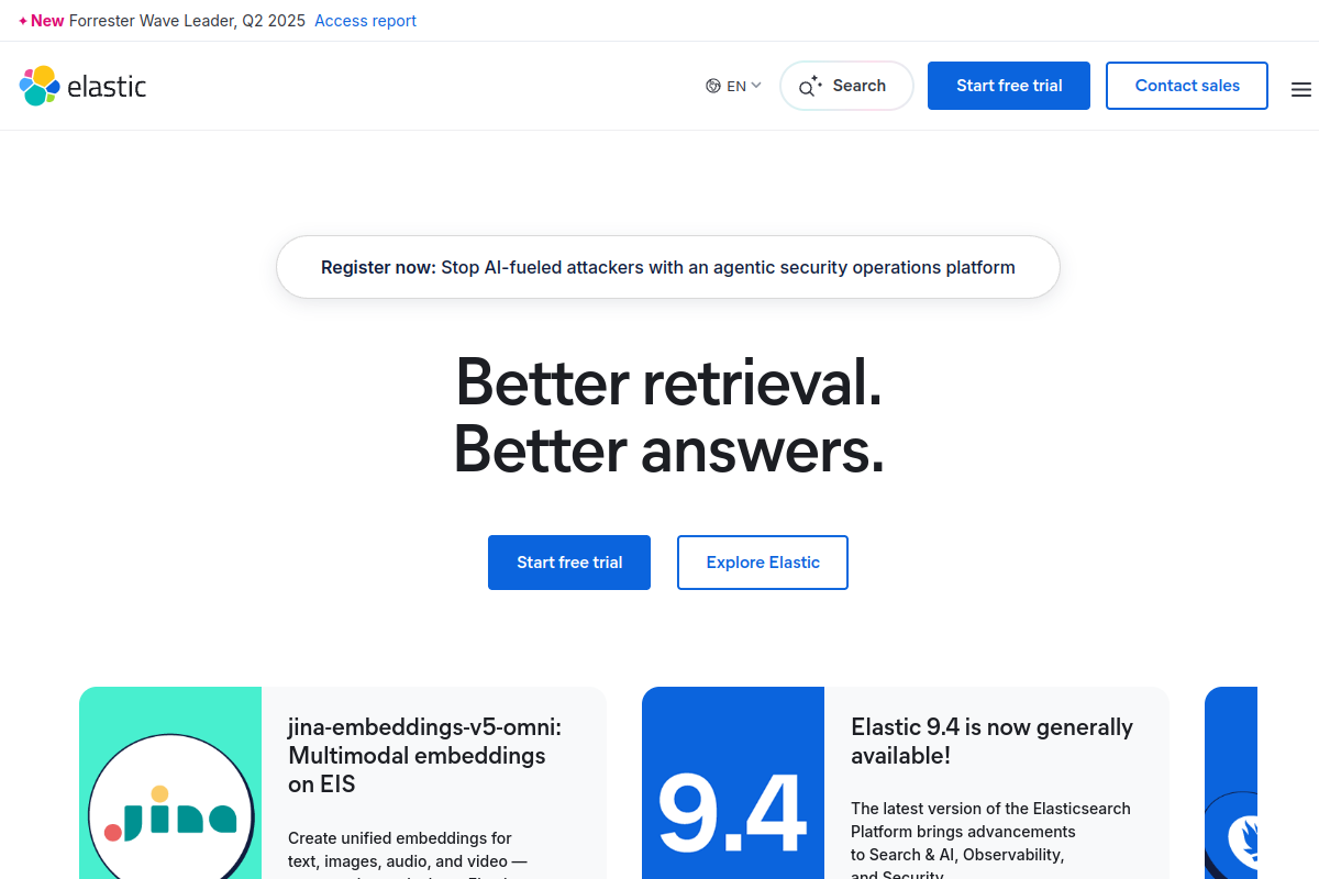 Elastic screenshot