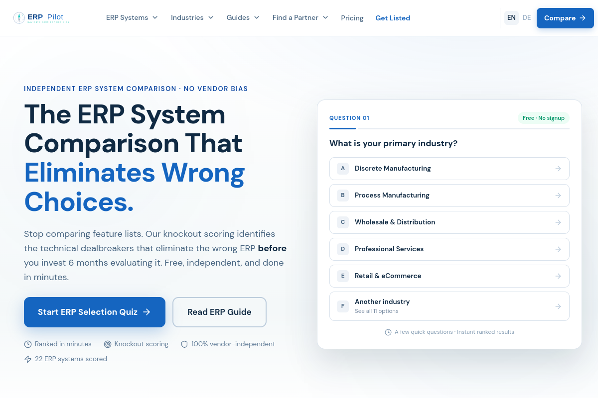 ERP Pilot preview