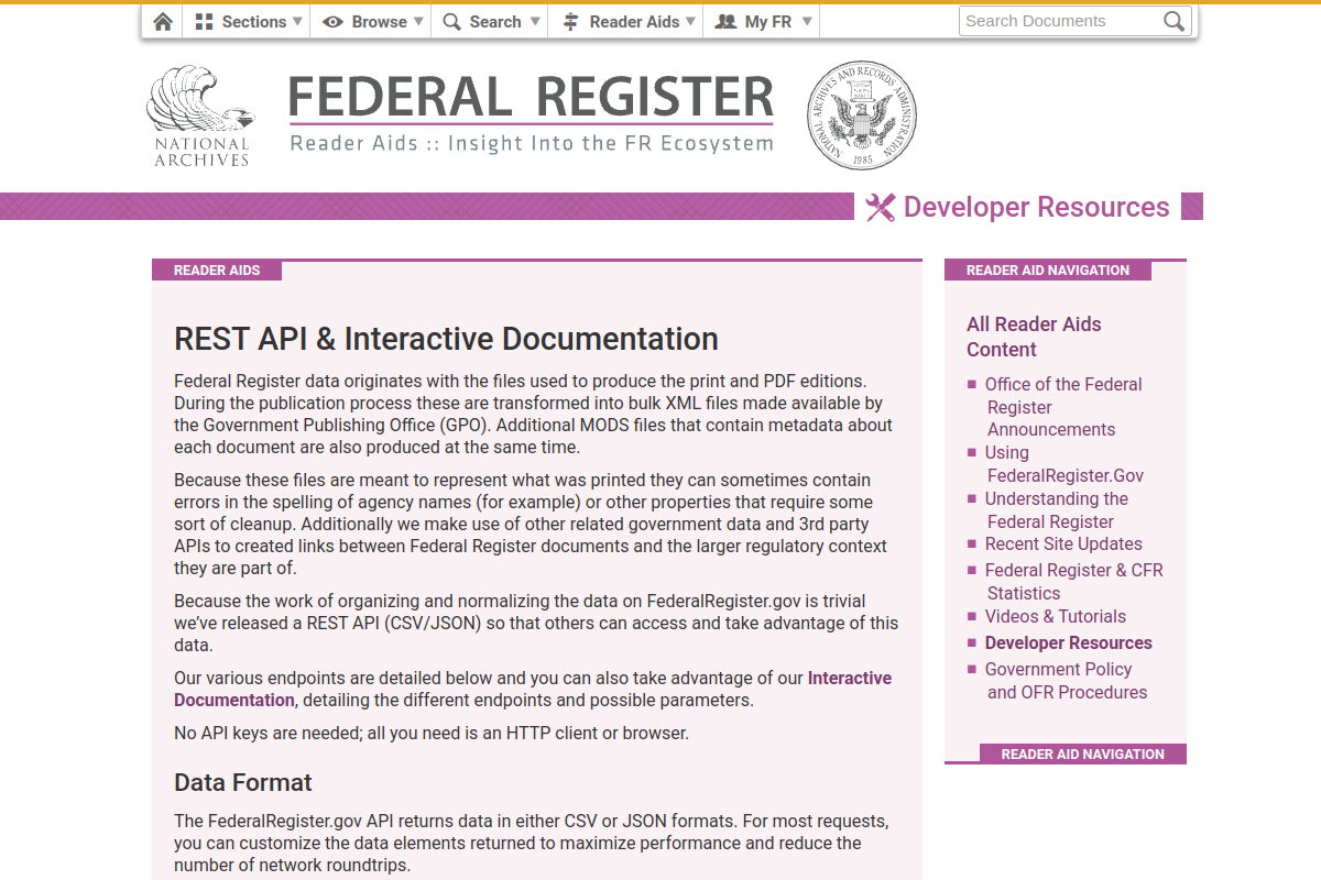 Federal Register preview