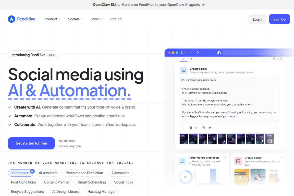 FeedHive screenshot