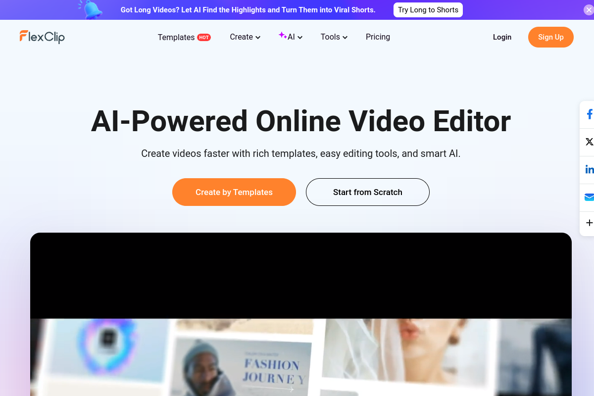 FlexClip screenshot