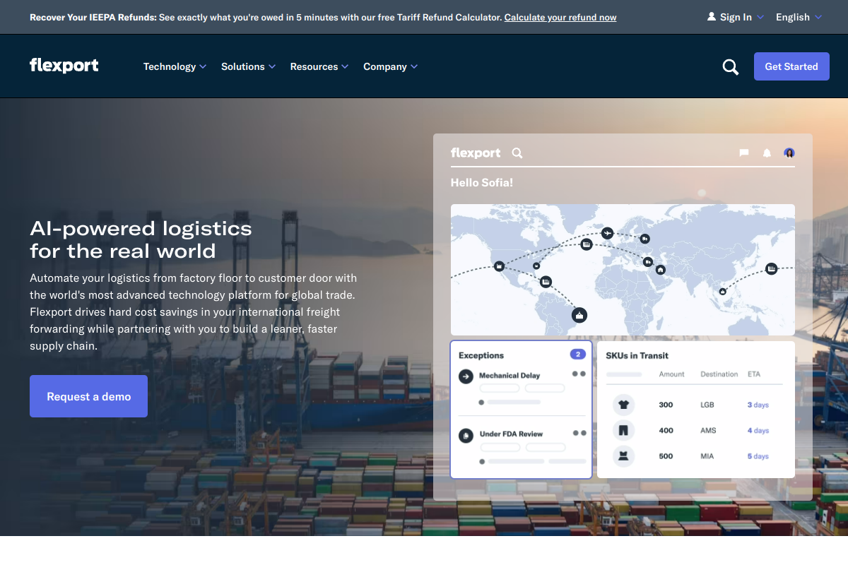 Flexport screenshot