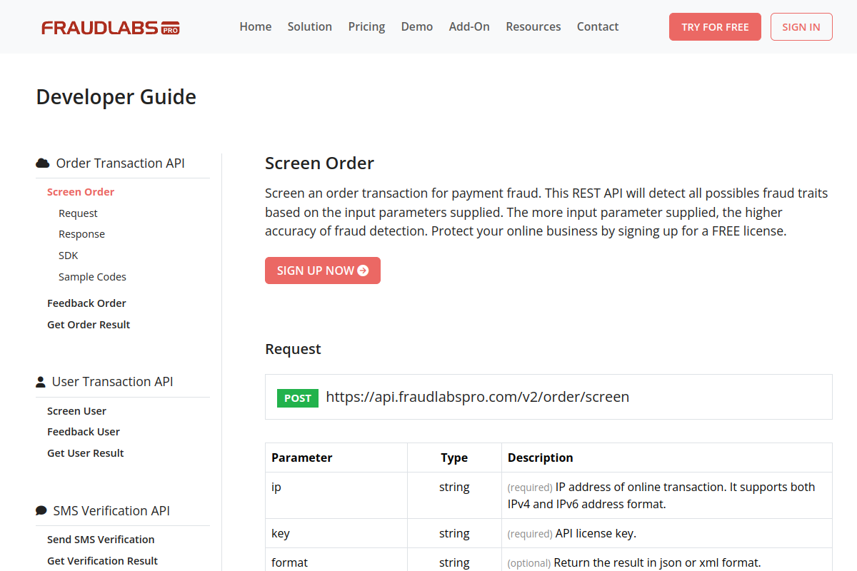 FraudLabs Pro preview