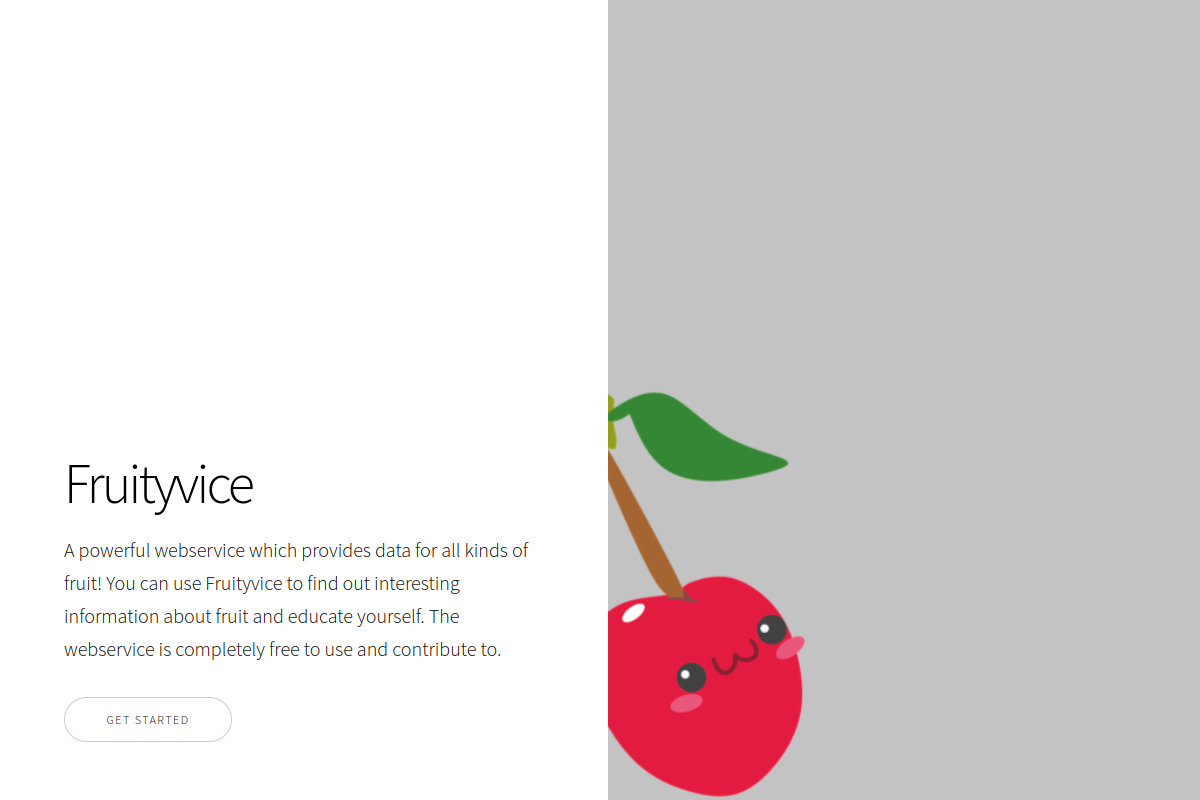 Fruityvice preview