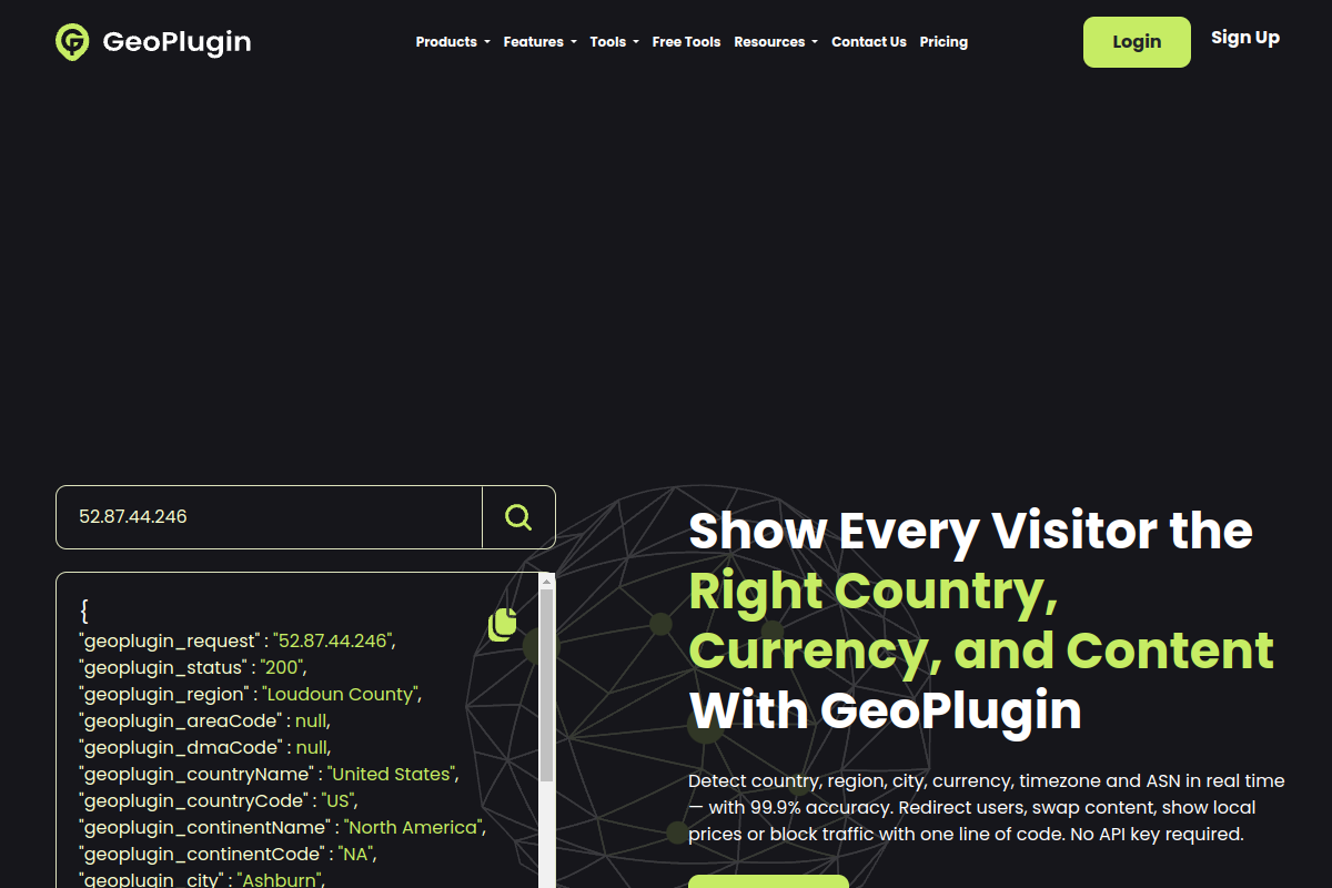 geoPlugin preview