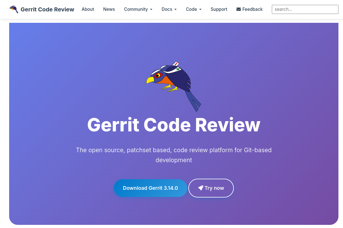 Gerrit Code Review screenshot