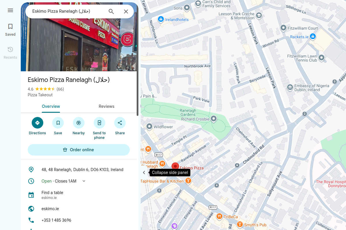 Eskimo Pizza Ranelagh