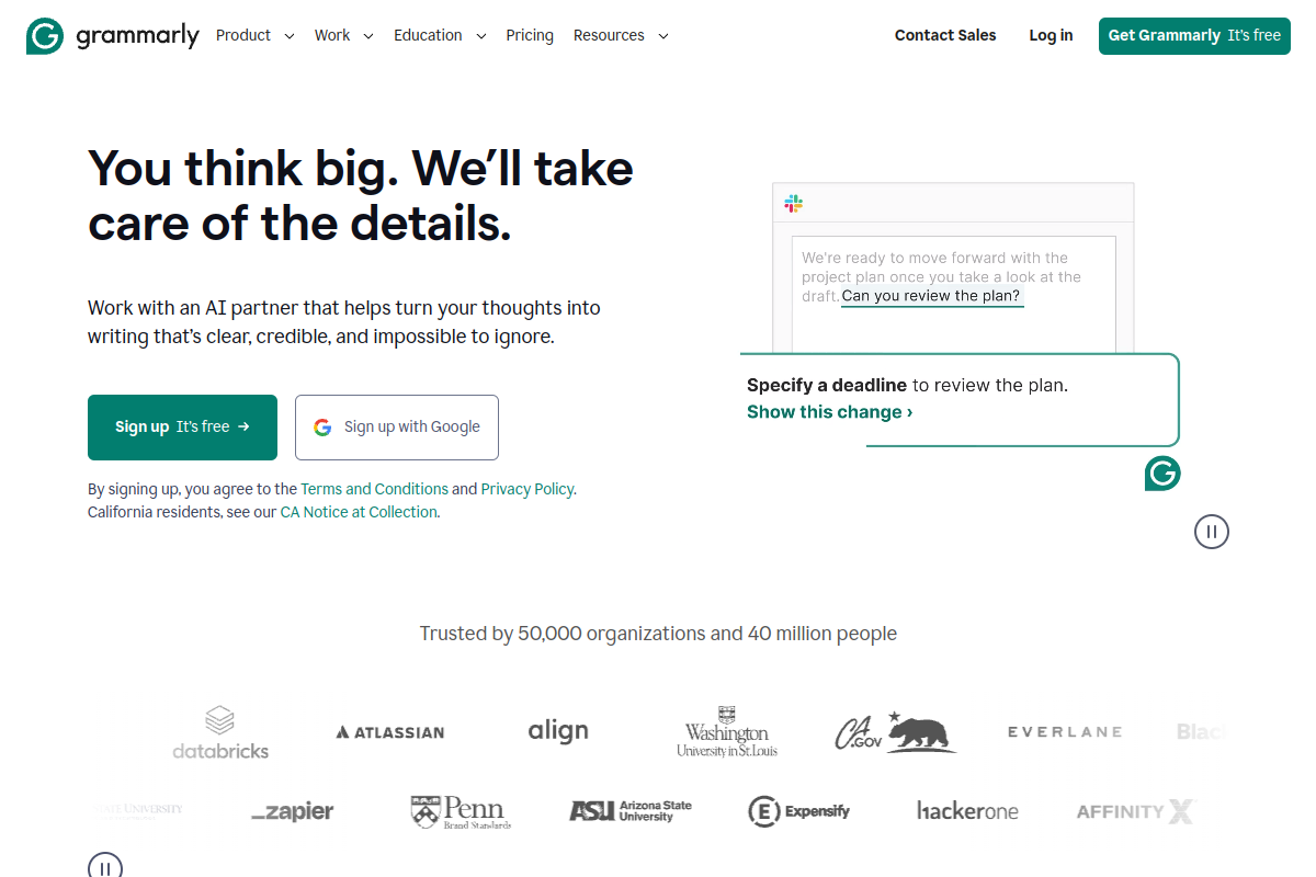 Grammarly Basic preview